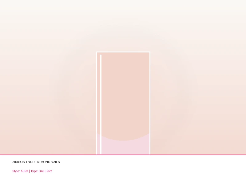 Beautiful Korean style blush aura nails.
